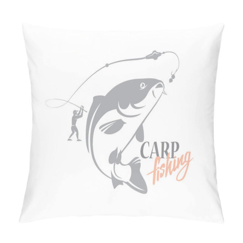 Personality  Carp Fishing Concept Pillow Covers