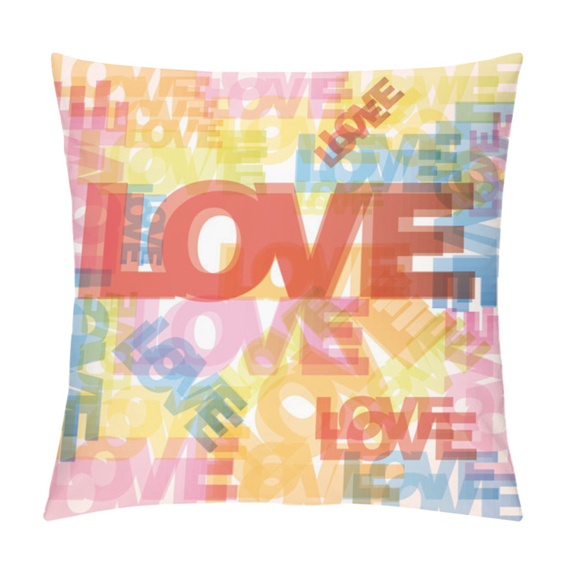 Personality  Valentine Heart From Love Words Pillow Covers