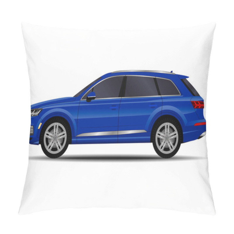 Personality  Realistic SUV Car. Side View Pillow Covers