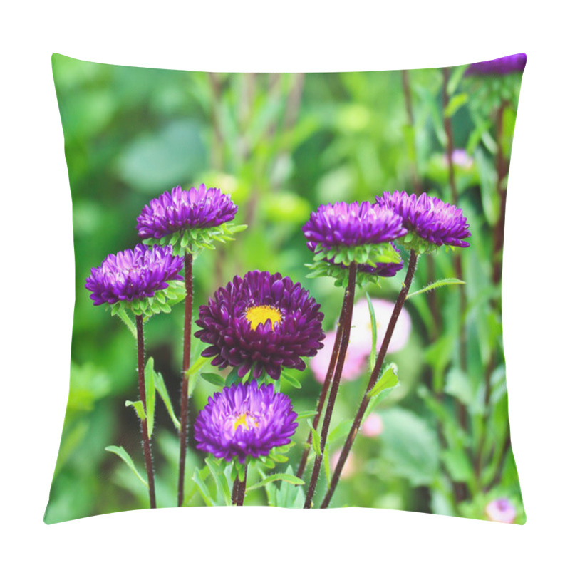 Personality  Purple Flower Garden Pillow Covers