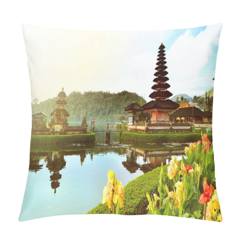 Personality  Pura Ulun Danu Temple On A Lake Beratan On Bali Indonesia Pillow Covers