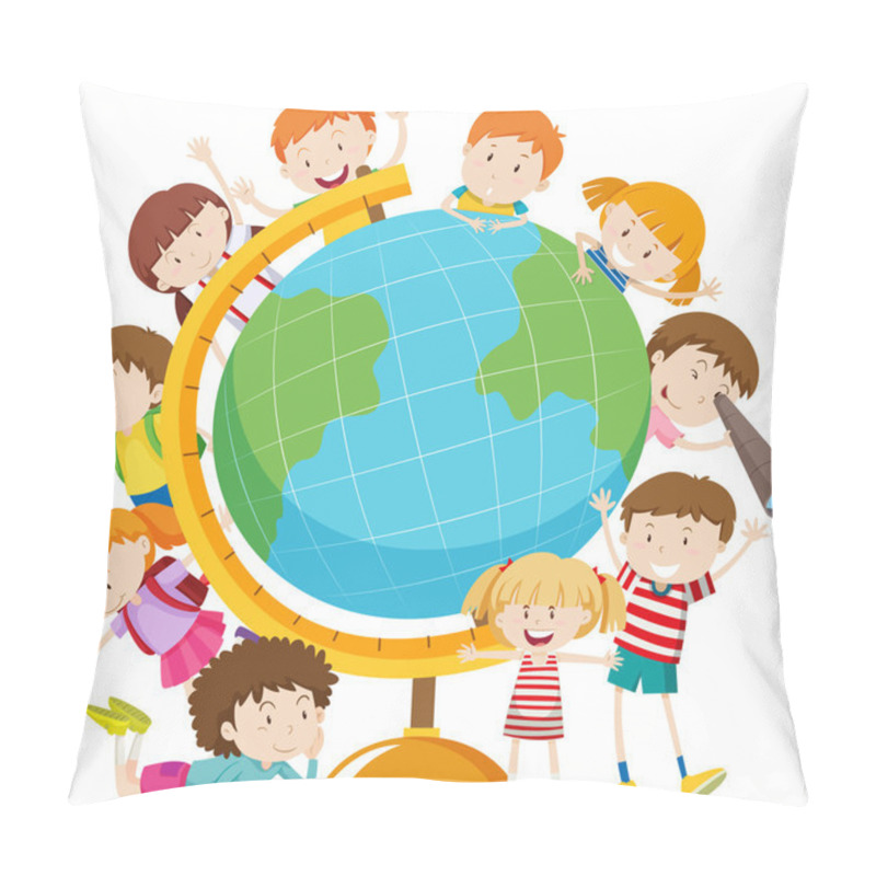 Personality  Children Around The Globe Pillow Covers