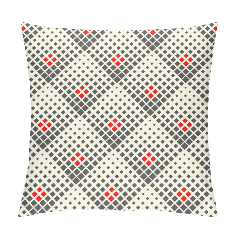 Personality  Seamless Grid Pattern. Vector Square Texture Pillow Covers