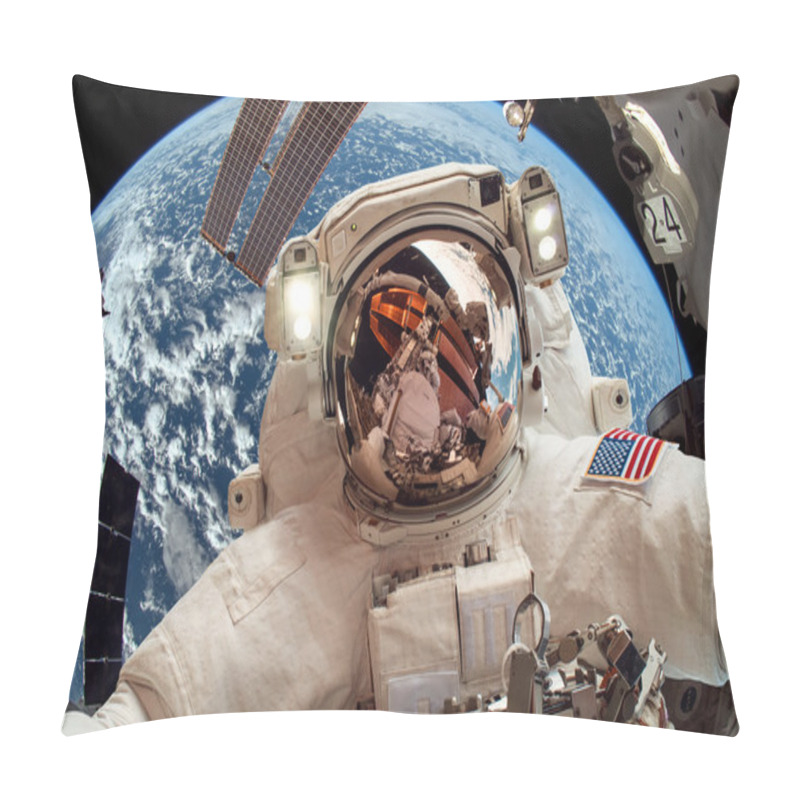 Personality  International Space Station And Astronaut Pillow Covers