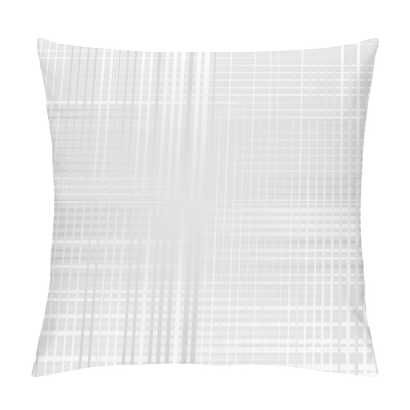 Personality  Grayscale, Bright Grid, Mesh, Lattice Or Grating. Intersected Lines, Stripes Vector Illustration Pillow Covers