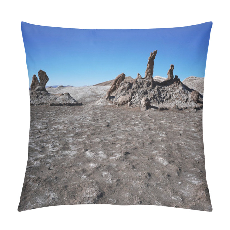 Personality  The Three Marias Unique Rock Formations In Valley Of The Moon, San Pedro De Atacama, Chile Pillow Covers