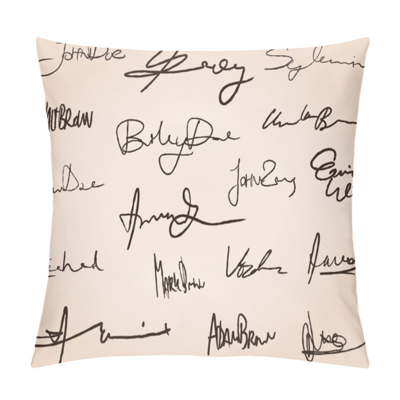 Personality  Contract Signatures Pillow Covers