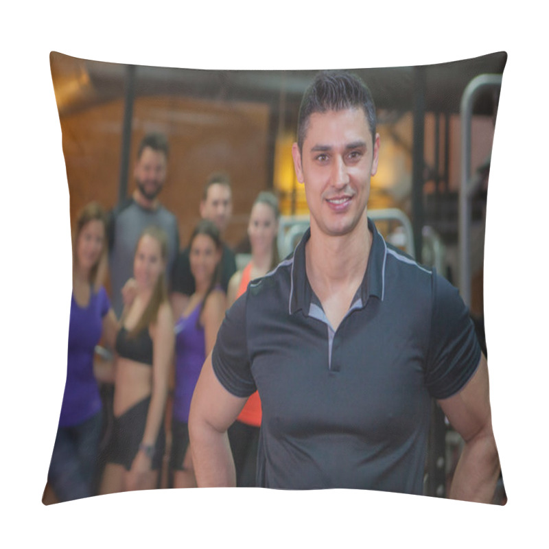 Personality  Sports  Club With Personal Trainer Pillow Covers