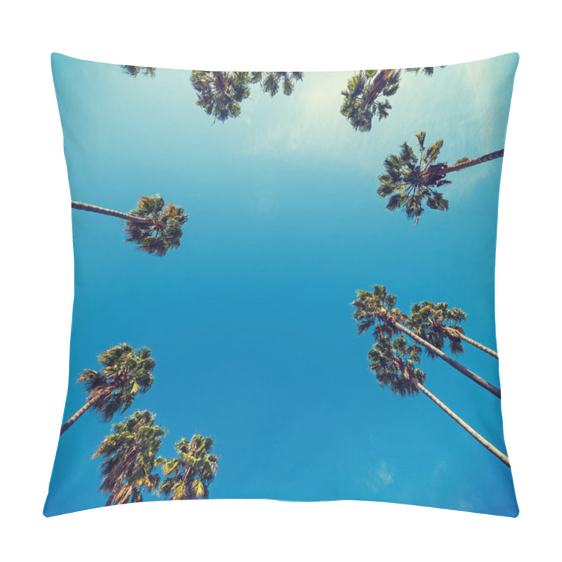 Personality  Palm Trees Seen From Below Pillow Covers