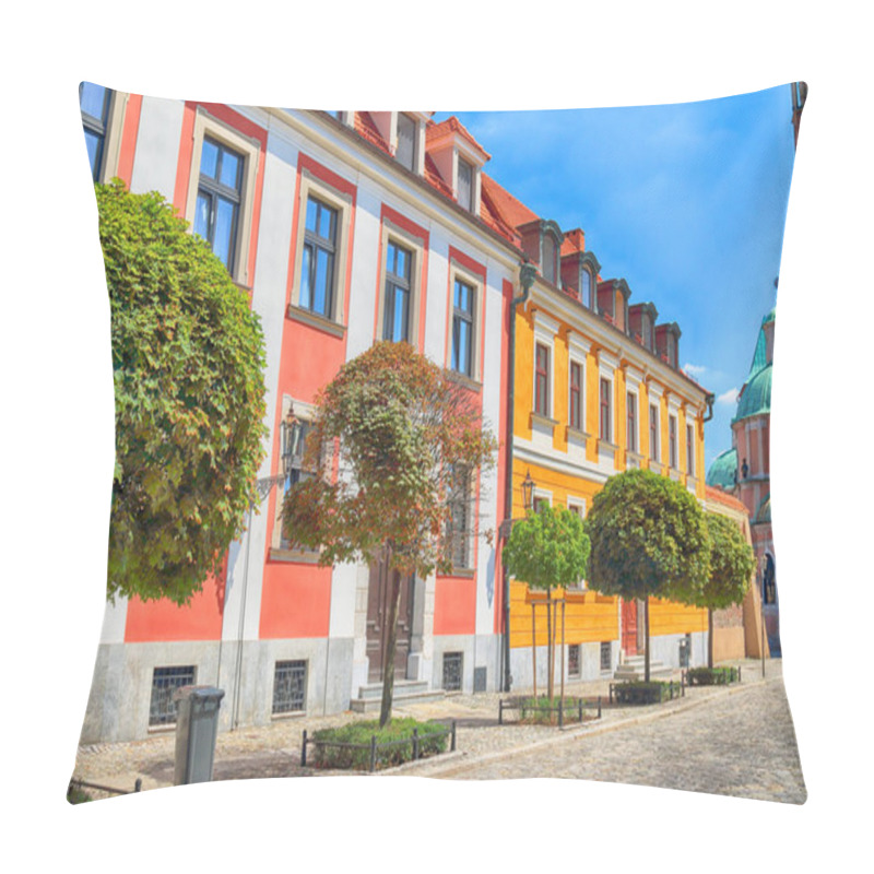 Personality  WROCLAW, POLAND - JULY 18, 2017: Wroclaw Old Town. Cathedral Island (Ostrow Tumski) Is The Oldest Part Of The City. Historic Buildings On A Summer Day. Capital Of Lower Silesia, Poland, Europe. Pillow Covers