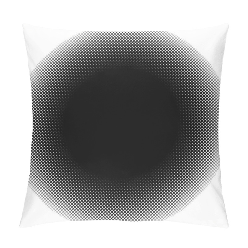 Personality  Circle Form Grid, Mesh. Intersected Strips Geometric Circle Elem Pillow Covers