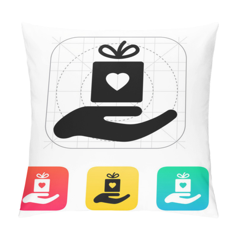 Personality  Present Icon. Pillow Covers