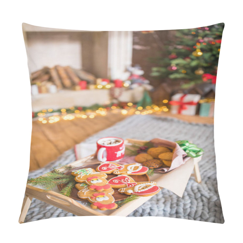 Personality  Christmas Cookies And Hot Chocolate     Pillow Covers