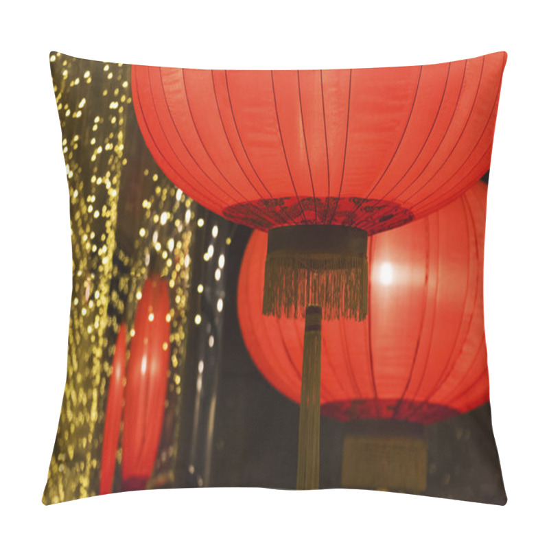 Personality  Red Chinese Lantern Pillow Covers