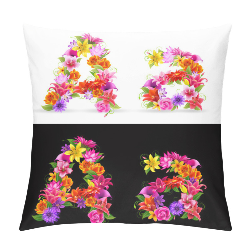 Personality  Flower Font Pillow Covers