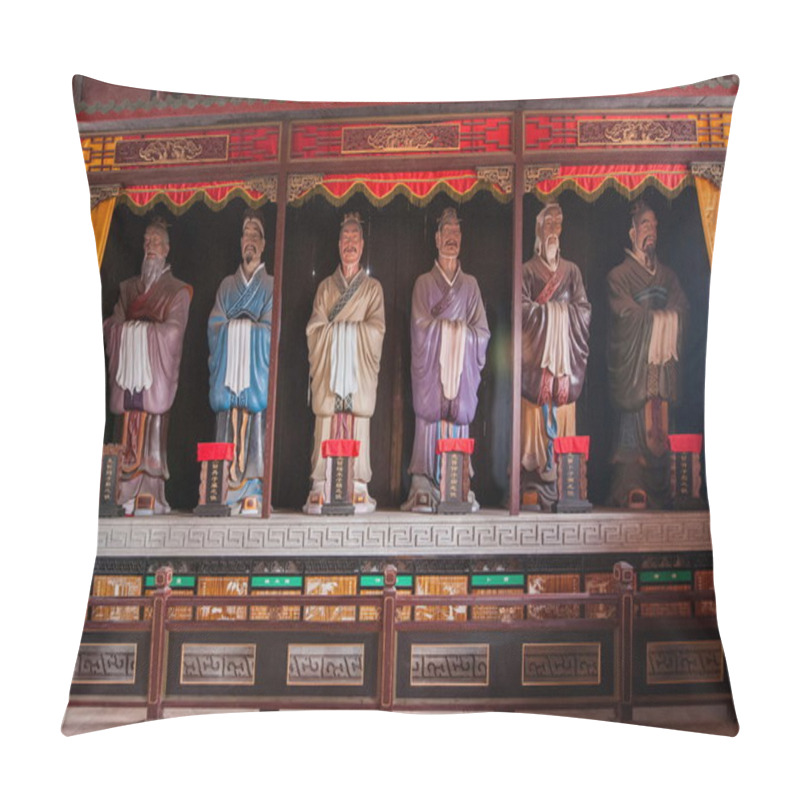 Personality  Leshan City, Sichuan Qianwei Qianwei Sides To Accompany Ji Temple Daeseongjeon Philosopher Confucius Twelve Pillow Covers