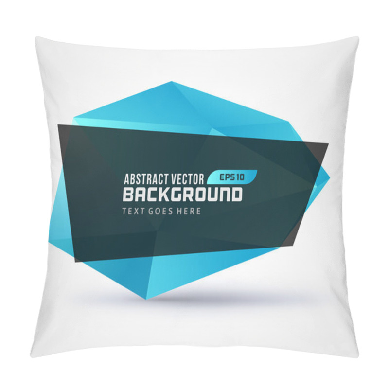 Personality  Abstract Geometric 3d Shape Vector Background  Pillow Covers