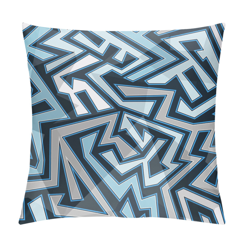 Personality  Blue Stripes Seamless Pattern Pillow Covers