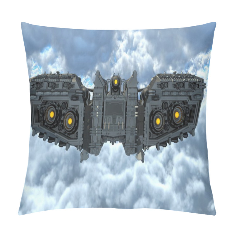 Personality  3D CG Rendering Of Space Ship Pillow Covers