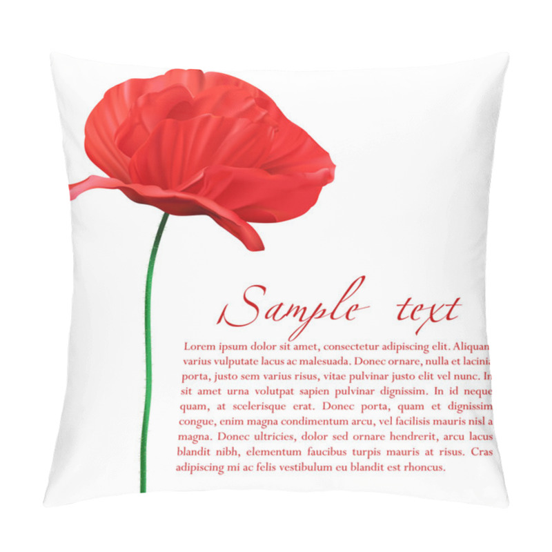 Personality  Vector Poppy Pillow Covers