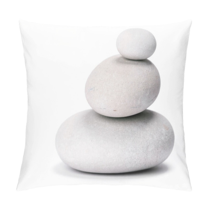 Personality  Stones Isolated On White Background Pillow Covers