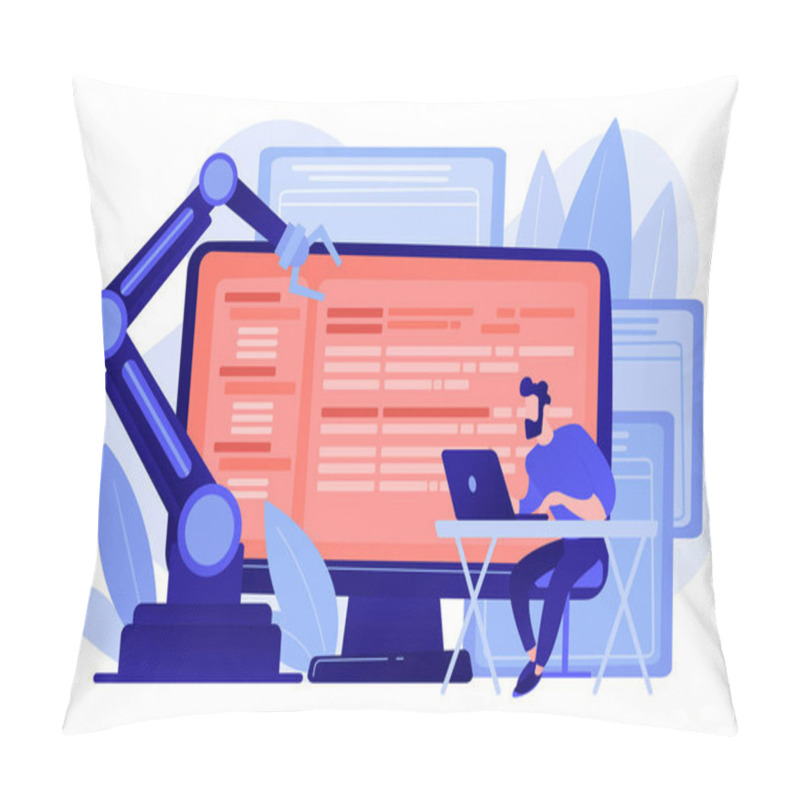 Personality  Open Automation Architecture Concept Vector Illustration. Pillow Covers