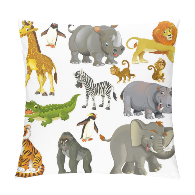 Personality  Funny Wild African Animals Pillow Covers