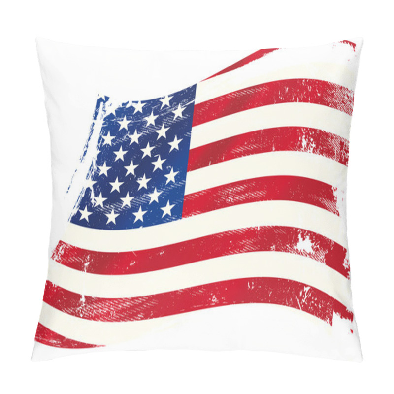 Personality  USA Grunge Flag Pillow Covers