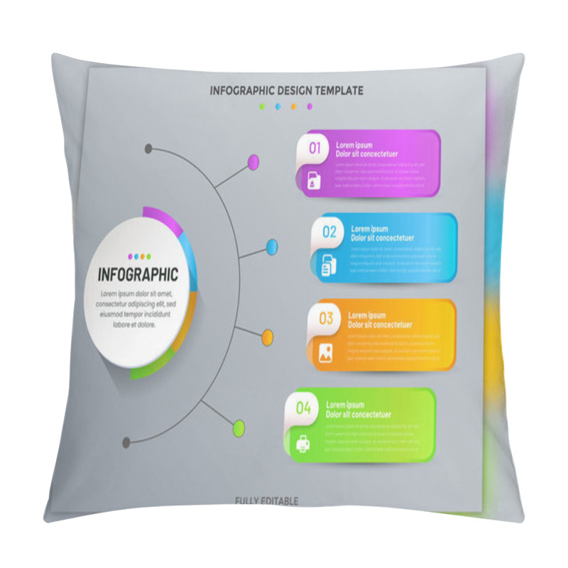 Personality  EPS Vector Creative Infographic Design Template For Data Visualization Pillow Covers