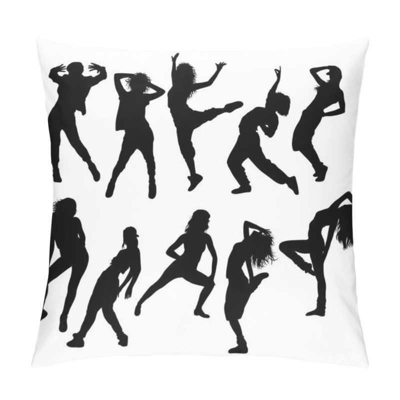 Personality  Street Dance Dancer Silhouettes Pillow Covers