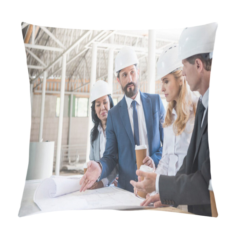 Personality  Group Of Contractors In Formal Wear Pillow Covers