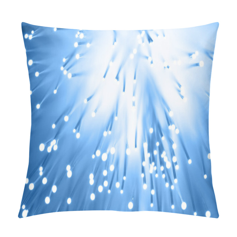 Personality  Fiber Optics Background With Lots Of Light Spots Pillow Covers