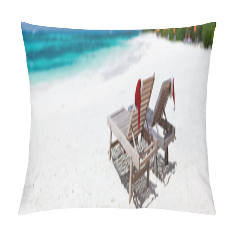 Personality  Christmas Beach Vacation Pillow Covers