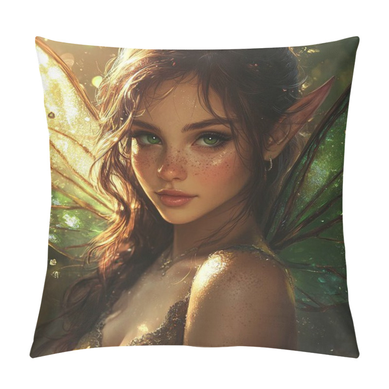 Personality  Fairy Fairy Tale With A Beautiful Magic Fairy. Pillow Covers