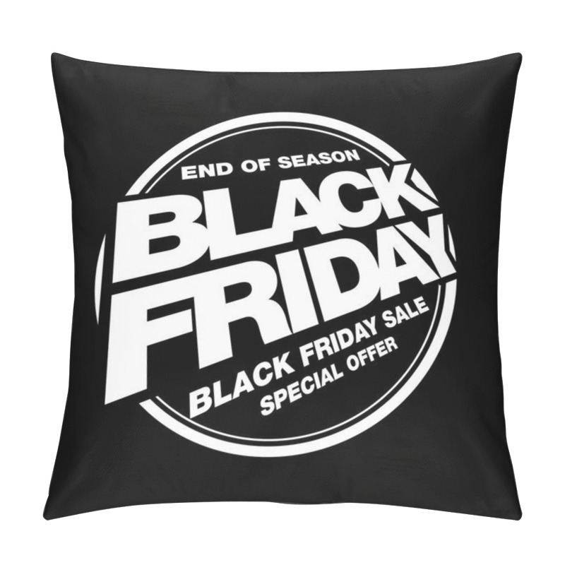 Personality  Black Friday Sale Poster Pillow Covers