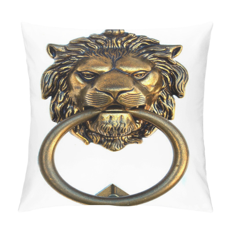 Personality  Bronze Lion Door Knocker Pillow Covers