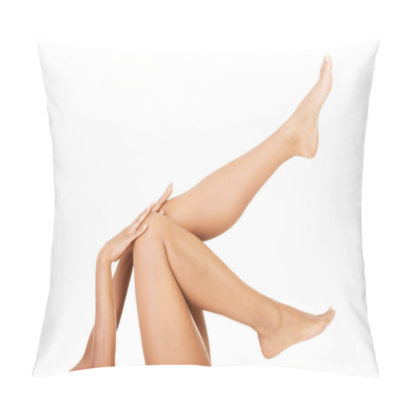 Personality  Attractive Naked Female's Leg Up. Pillow Covers