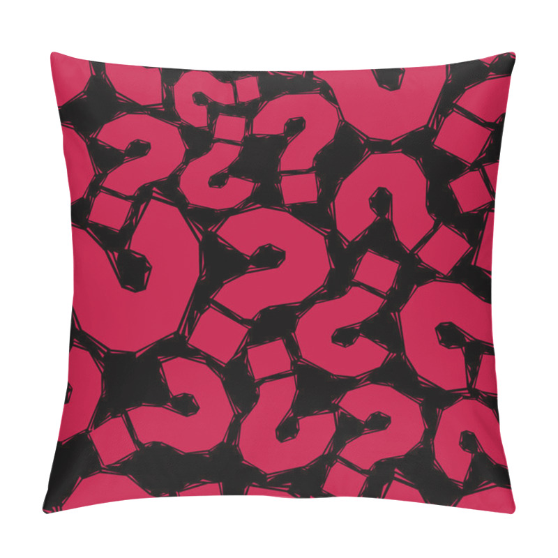 Personality  Red Question Marks Pattern Pillow Covers