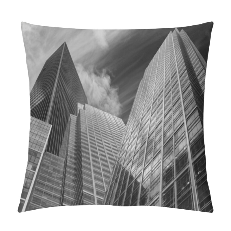 Personality  Dramatic High Contrast Black And White Business Concept Image Pillow Covers