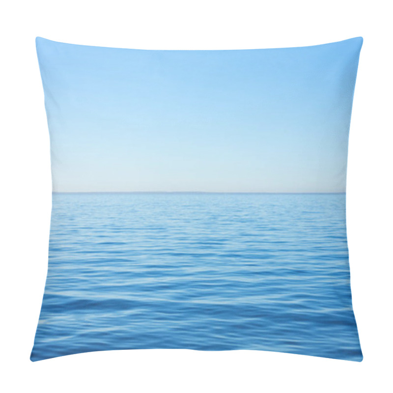 Personality  Quiet Calm Surface Of Water, Sea And Horizon And Clear Sky Pillow Covers