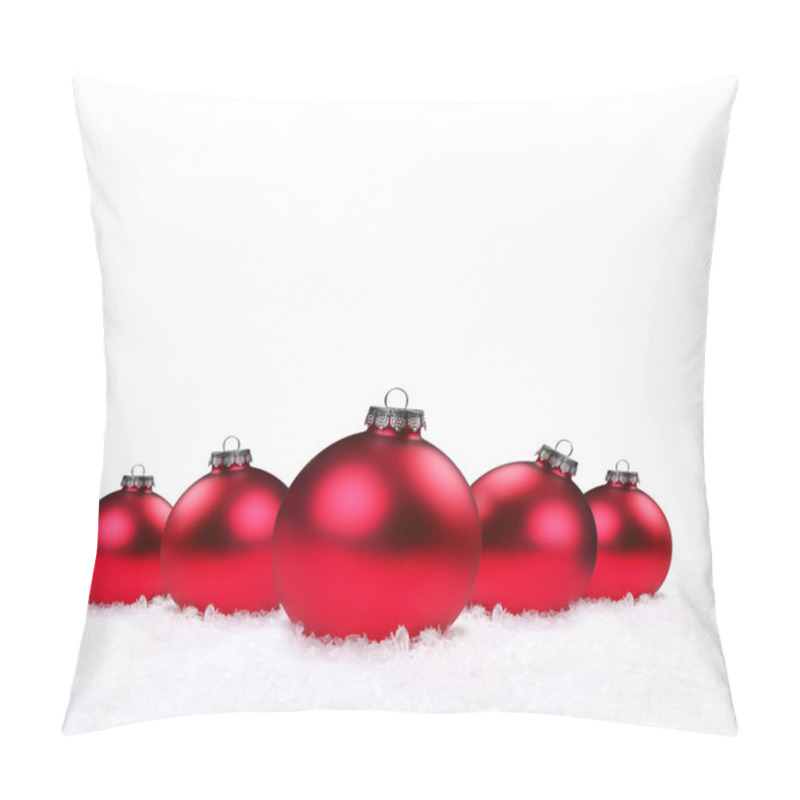 Personality  Holiday Ornaments Lying In The Snow Pillow Covers