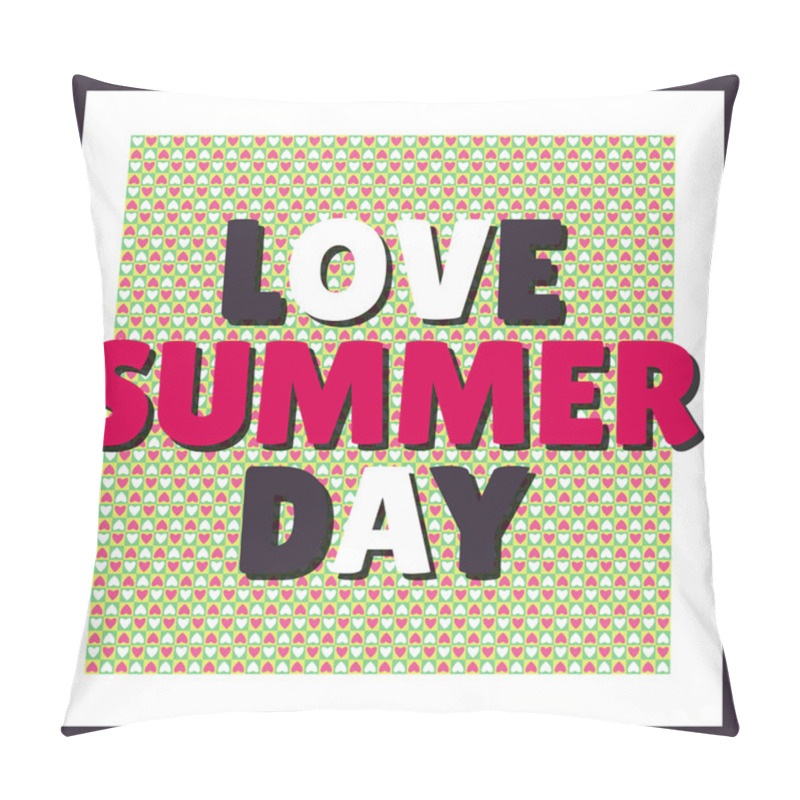 Personality  Love Summer Day Background Pillow Covers