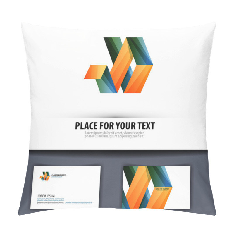 Personality  Business. Logo, Icon, Emblem, Template, Business Card Pillow Covers