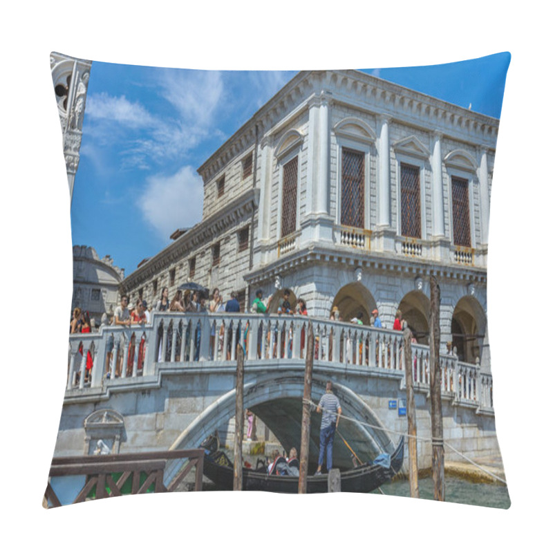 Personality  Venice, Italy: Palazzo Ducale From The Lagoon In Venice, Italy. Formerly The Residence Of The Doge And Now A Museum, The Palace Is One Of The Main Landmarks Of The City Pillow Covers