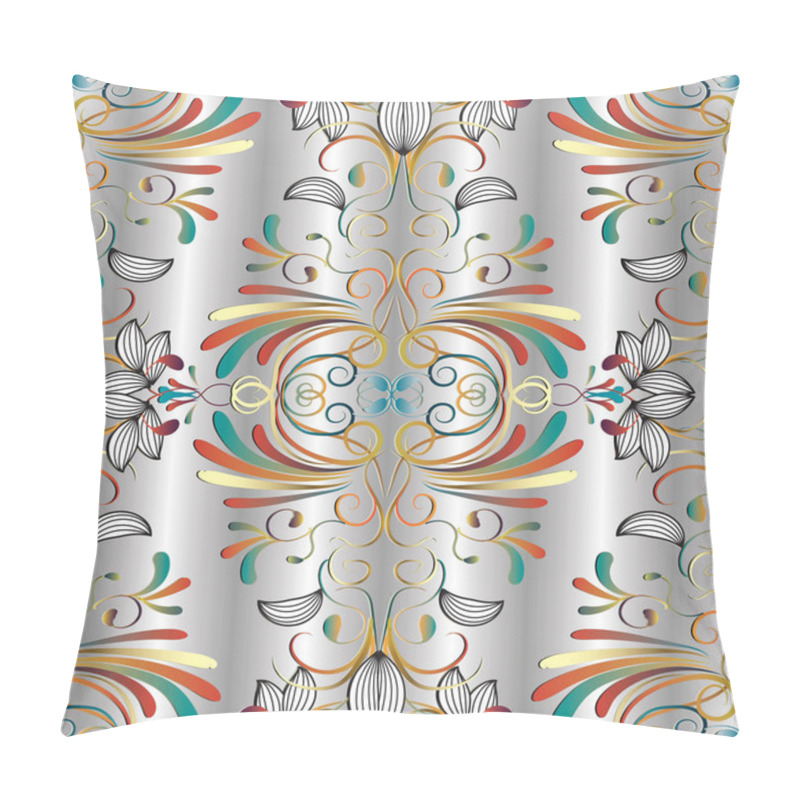 Personality  Elegance Floral Paisleys Seamless Pattern. Pillow Covers