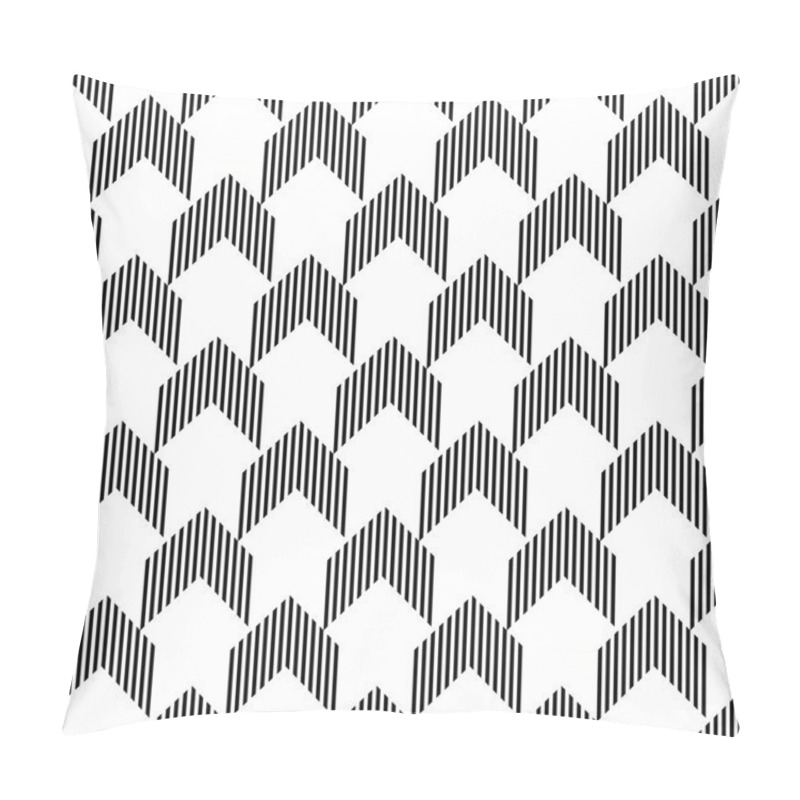 Personality   Black And White Geometric Seamless Pattern Abstract Background Pillow Covers