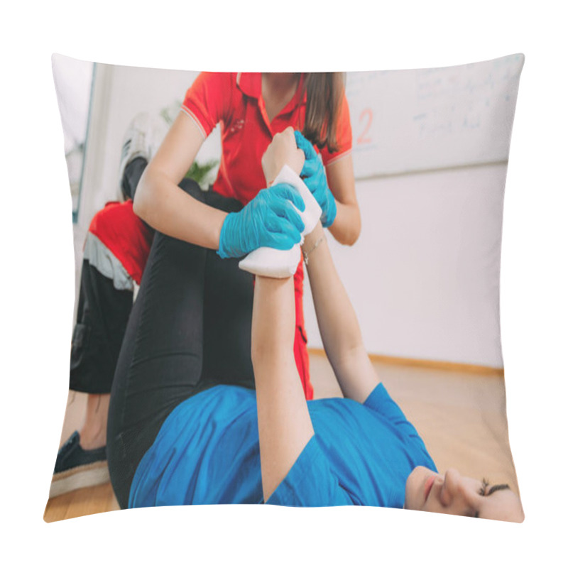 Personality  Arm Cut First Aid Course. Treating Arm Cuts Effectively In Informative First Aid Course. Pillow Covers