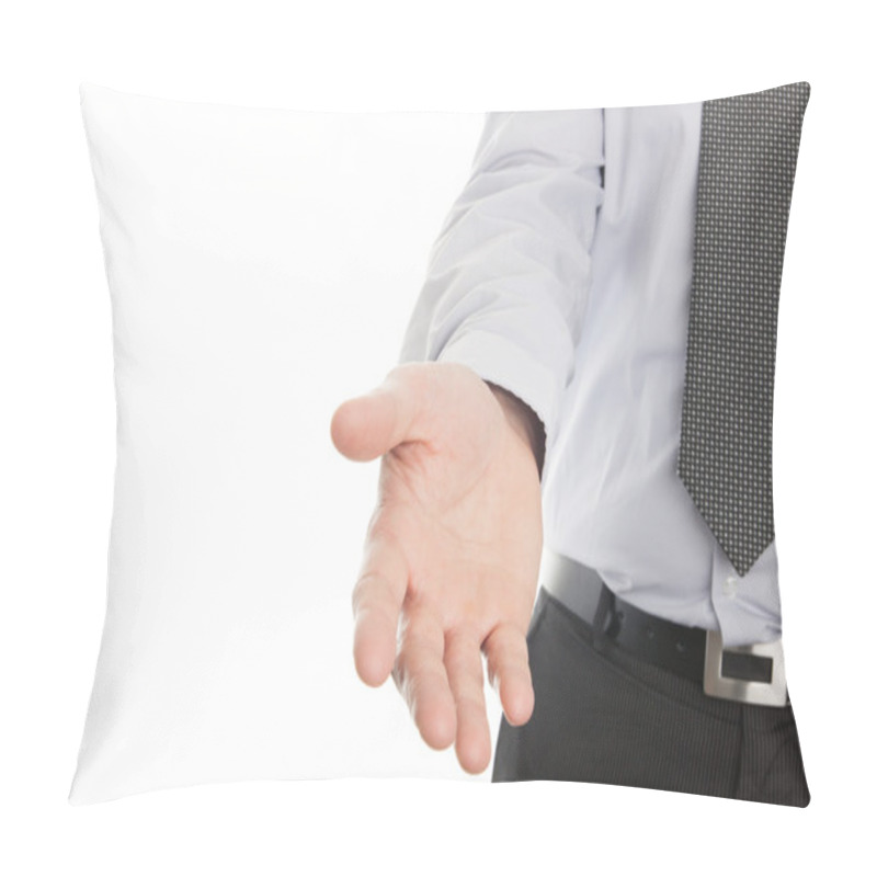 Personality  Businessman Hand Reaching To Help Or Collect Pillow Covers