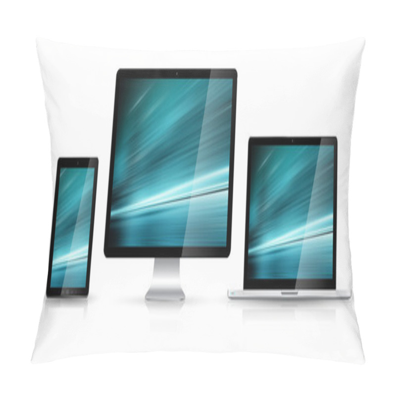 Personality  Modern Digital Tech Device Collection Pillow Covers