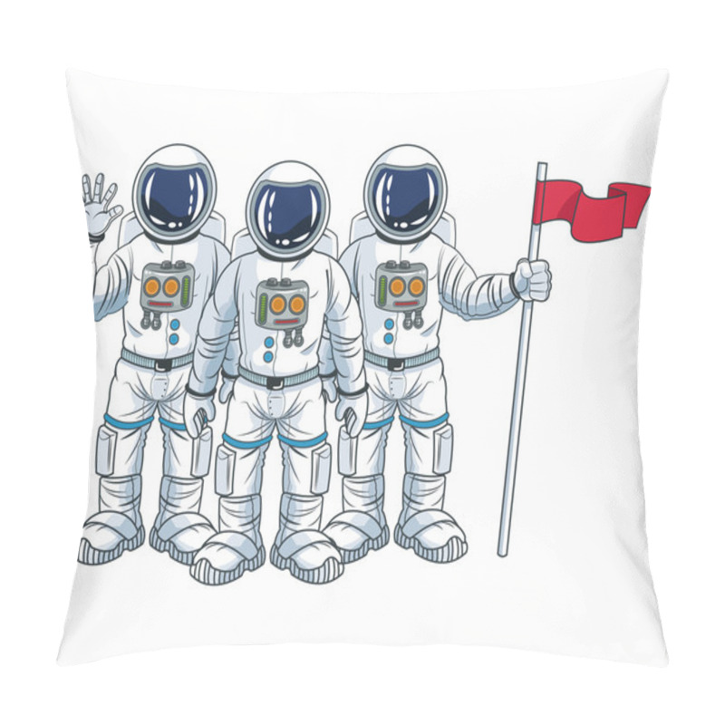 Personality  Astronaut Space Cartoon Design Pillow Covers